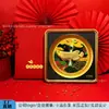 Disco Cuadrado de Oro Puro Adorno de Pez Dragón Dorado para Escritorio de Hogar y Oficina, Decoración Creativa, Regalo de Empresa, Venta al por Mayor Personalizada