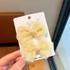 Presilhas de Cabelo Coloridas de Doce para o Início da Primavera com Laço de Rede Acessórios de Cabelo para Bebês, Presilhas Laterais Fofas para Meninas, Grampos de Cabelo para Menininhas