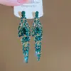 Brincos de Franja Gota d'Água Cravejados de Diamante Estilo Palácio Francês Luxo Acessível Brincos de Alta Qualidade Design Exquisito Brincos de Nicho para Mulheres