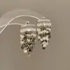 Brincos de Pérola Flor Tassel Europeus e Americanos Amor Transfronteiriço Leve Luxo Brincos de Alta Qualidade Design de Nicho Brincos Atacado