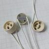 Portalámparas GU10 Longitud del Cable de la Lámpara 15CM Cable de Silicona Portalámparas de Cerámica GU10 Base de Envejecimiento GU10