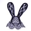 Diadema de Orejas de Gato Sexy Negras Máscara de Encaje para Mujer Máscara para Ojos Cubre Cara Malla Pasador para el Cabello Pasador Halloween Tocado Mujer