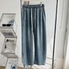 Pantalones de machete de tencel suave para mujer, vaqueros lavados, adelgazantes, finos, de verano, informales, combinables, tipo banana.