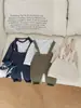 Mono de bebé estilo coreano Ins para hombre y mujer, nuevo mono de punto de color puro para primavera y otoño, ropa para salir