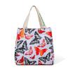 Bolsa de Mão Oxford com Estampa de Borboleta Novo Zíper Atualizado Impermeável e Resistente ao Desgaste Bolsa de Mão Colorida da Moda Bolsa de Almoço