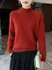 Nuevo Otoño 2026 Suéter Jersey de Lana 100% Pura para Mujer, Top de Punto Estilo Sencillo