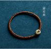 Pulsera S925 Plata Zodiaco Tibetano con Nudo Vajra de Nueve Capas y Cuerda de Cinco Colores para Mujer, Venta al por Mayor
