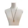 Colar Coração Vazado Olho de Tigre Retro Melard Novo Estilo Corrente para Suéter de Toque Leve de Luxo High-End Colar com Pingente de Nicho Acessórios