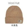 Gorro de Punto con Forro de Lana para Otoño e Invierno para Mujer, Gorro de Esquí Versátil de Estilo Japonés para Circunferencia de Cabeza Grande, Gorro de Lana Grueso Cálido de Moda a Prueba de Frío