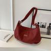 Bolsa de Pano de Nylon para Atacado Transfronteiriço para Mulheres Grande Capacidade 2025 Nova Nicho High-End Bolsa Transversal Fio de Bordado Bolsa Dumpling