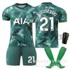 2425 Tottenham Hotspur Uniforme de futebol para dois jogadores nº. Camisa 7 Sun Xingu 9 Richarlison 17 Romero 10 Madison