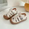 Zapatos para Bebé de Punta Cerrada Anticolisión Unisex para Niños Sandalias Casuales de Playa para Niños Sandalias para Niños Cuero Suave Suela Suave Zapatos para Caminar para Bebé