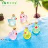 Coroa luminosa Big Yellow Duck Duck boneca Musgo tanque de peixes decoração de paisagem acessórios micro paisagem pequenos ornamentos