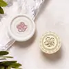 Sello de Cera de Latón Floral en Relieve, Cabezal de Sello Floral Artístico y Fresco, Diario DIY, Decoración Cultural y Creativa para Bodas al por Mayor