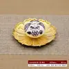 Porta-incienso Transfronterizo Adorno de Cerámica Quemador de Incienso de Aleación Estilo Japonés Base Bandeja para Incienso Uso en el Hogar Porta-incienso de Flujo Inverso Soporte para Incienso Juego de Dos