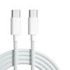 Linha de carregamento tipo C de duas vias e duas cabeças C- C macho para macho PD para linha de dados Apple 15 c para linha de carregamento rápido c