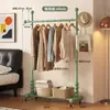 Cabideiro de chão resistente para uso doméstico no quarto, cabideiro interno móvel, varal simples, cabideiro de dormitório