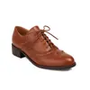Sapatos Oxford estilo britânico, sapatos femininos de cadarço para estudantes, sapatos únicos, fornecimento transfronteiriço de comércio exterior 031-12