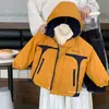 Parka de Invierno para Niños Kino Nueva Llegada Ropa Infantil Estilo Coreano para Niños Cortavientos para Exteriores Chaqueta Cálida Acolchada de Algodón Abrigo Engrosado