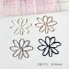 Flor Mariposa Combinada con Pintura en Spray Dorada Colgante Dopamina Colorido Collar DIY Hecho a Mano Cadena de Teléfono Accesorios de Material