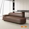 Sofá popular estilo crema para apartamento pequeño 2026, diván para dormitorio, sofá perezoso con respaldo, sofá de belleza con tela resistente a los arañazos de gato