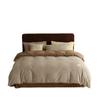 Estilo Lujo Ligero Gama Alta Terciopelo de Leche Juego de Cuatro Piezas Invierno Espesado Doble Cara Polar Vellón de Coral Funda Nórdica Sábana Bajera Ropa de Cama