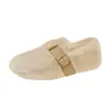 Zapatos Mary Jane estilo Birkenstock 100% algodón, calzado de exterior para mujer, nueva colección otoño/invierno, forro polar para abrigar, zapatos de algodón para mujer, zapatos sin cordones