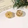 Moda Ins Coreana Cor Sólida Blocos de Cor Miçangas Flor Pequena DIY Brincos Fofos Presilhas de Cabelo Presilhas Laterais Flor de Sapato Acessórios