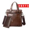 Bolsa para Hombre Bolso de Mano de Cuero Suave Yingfei Canguro Maletín de Negocios Bolso Cruzado Gran Capacidad Bolsa para Portátil de Hombre Bolso de Hombro