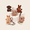 Llavero de Peluche Serie Té con Leche Original de Nicho, Llavero Colgante para Bolso Estilo Minimalista Juguete de Muñeco