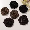 Atmósfera de Otoño e Invierno Tela Retro Lunares Rosa Seco Pasador DIY Cuerda para el Cabello Tocado Broche Collar Accesorios de Flores