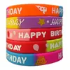 Fábrica Feliz Cumpleaños Pulsera de Silicona Spot Especialmente para Fuente de Amazon Pulsera de Goma Feliz Cumpleaños