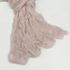 Bufanda de Cabeza de Seda Burbuja Crepé Elástica Brillante Nueva Moda Primavera Verano Delgada Fruncida Transpirable Versátil Bufanda Larga Bufanda de Seda Venta al por Mayor