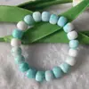 Novo pulseira de contas de porcelana tingidas com água de 10mm pulseiras de contas de pier para mulheres pulseiras de jade quebradas ao redor do dedo dos estudantes contas de rosário de texto suave joia de mão