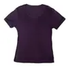 [Procesamiento y Personalización] Top Redondo de Seda de Morera Refrescante de Verano, Camiseta Suelta de Manga Corta de Seda Color Caramelo Hermosa