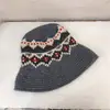 Lâmpada de Mesa Artística Quente Nova para Outono e Inverno, Chapéu com Bordas Enroladas, Chapéu Bacia Versátil de Tricô, Proteção Quente para Orelhas, Chapéu de Pescador Fashion