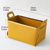 Caja de almacenamiento de escritorio de cuero llave bandeja de almacenamiento de borde dorado nórdico ins cosméticos joyería pasillo misceláneas caja de almacenamiento