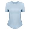 Camisetas Deportivas de Fitness Yoga para Mujer de Manga Corta 100% Algodón Pima, Camisas Sueltas para Capas Interiores, Camisetas que Absorben la Humedad y Transpiran el Sudor