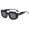 Estilo nuevo europeo y americano color gelatina irregular Cuadrado moda gafas de sol personalidad femenina estilo punk gafas de sol gafas ins hombres
