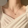 Collar de doble capa de plata 925 para mujer, estilo frío, cadena de clavícula con incrustaciones de diamantes, estilo sencillo, 2022