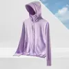 Roupas de Proteção Solar de Seda de Gelo para Homens, Roupas Finas de Verão Respiráveis Anti-UV com Aba Grande, Roupas de Proteção Solar para Mulheres, Roupas Leves para Pele ao Ar Livre