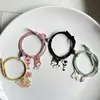 Pulsera de pareja melody coolomi un par para novia estuche pequeño de cuero pulsera de succión magnética para novias diadema femenina