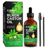 Aceite de Semilla de Ricino Negro Jamaicano Inglés Personalizado Marca Blanca Crecimiento del Cabello Masaje Corporal Aceite de Cuidado Procesamiento OEM