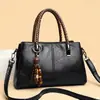 Bolsos de Mujer de Moda Europeos y Americanos, Bolsos de Hombro Simples de Gran Capacidad, Bolsos Tote Casuales de Cuero Encerado, Bolsos de Mano Grandes de Cuero Granulado Retro