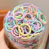 Meninas Vão à Escola com Elásticos de Cabelo, Elásticos Infantis 2025 Elásticos de Cabelo para Bebês, Alta Elasticidade para Meninas, Sem Danos ao Cabelo, Tiaras Coloridas