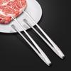 Pinza para barbacoa coreana, pinza para barbacoa de acero inoxidable, pinza para comida de buffet, pinza para pan anti-caliente para cocina, pinza para barbacoa de hotel
