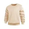 Comercio Exterior Transfronterizo Sudadera de Primavera y Otoño Amazon Color Sólido Manga Larga Cuello Redondo Superior para Jóvenes y de Mediana Edad Holgado Casual Camiseta Básica Moderna