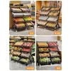 Estante de Snacks de Cinco Niveles Supermercado Exhibidor de Snacks y Bebidas Estantería Carrito Ensanchado Estante de Almacenamiento Tienda de Conveniencia Tienda de Alimentos Frescos