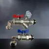 Colector de Calefacción por Suelo Radiante Tubería Aluminio-Plástico Tubería Pert para Calefacción por Suelo Radiante Válvula de Entrada y Retorno Curvada Válvula de Filtro Tipo Virola Rosca Interna y Externa