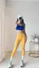 Calça de Yoga para Primavera e Outono Secagem Rápida Cintura Alta Sem Costura Leggings de Yoga Malha para Treino Esportivo Calça Cropped